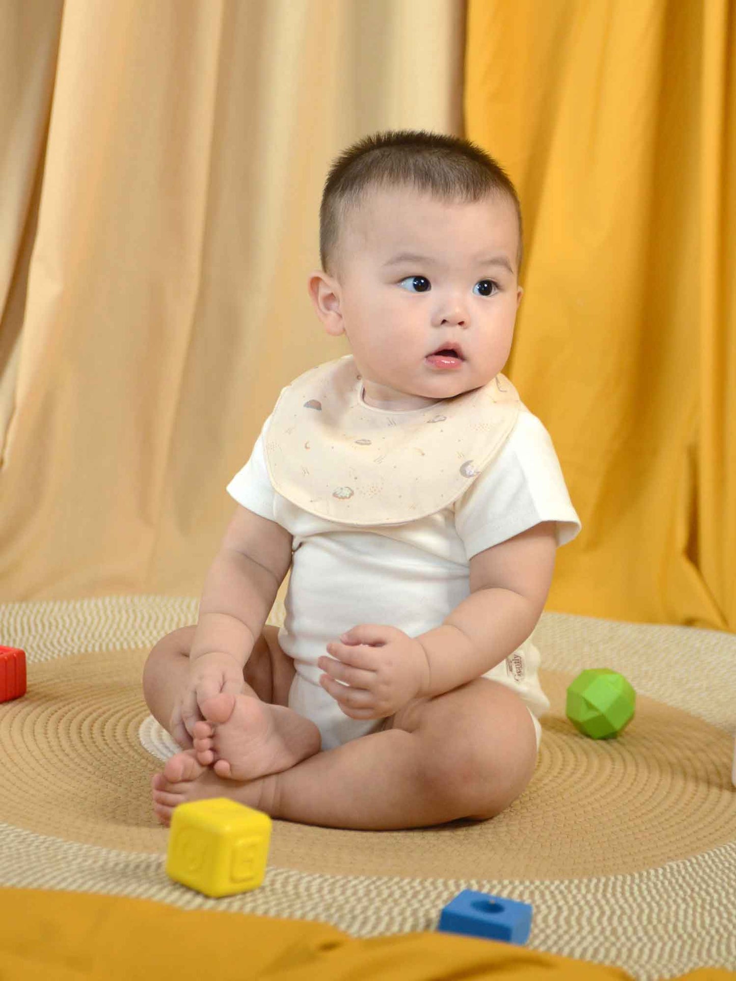 2 Pack Organic Cotton Bibs - Sea + Dream