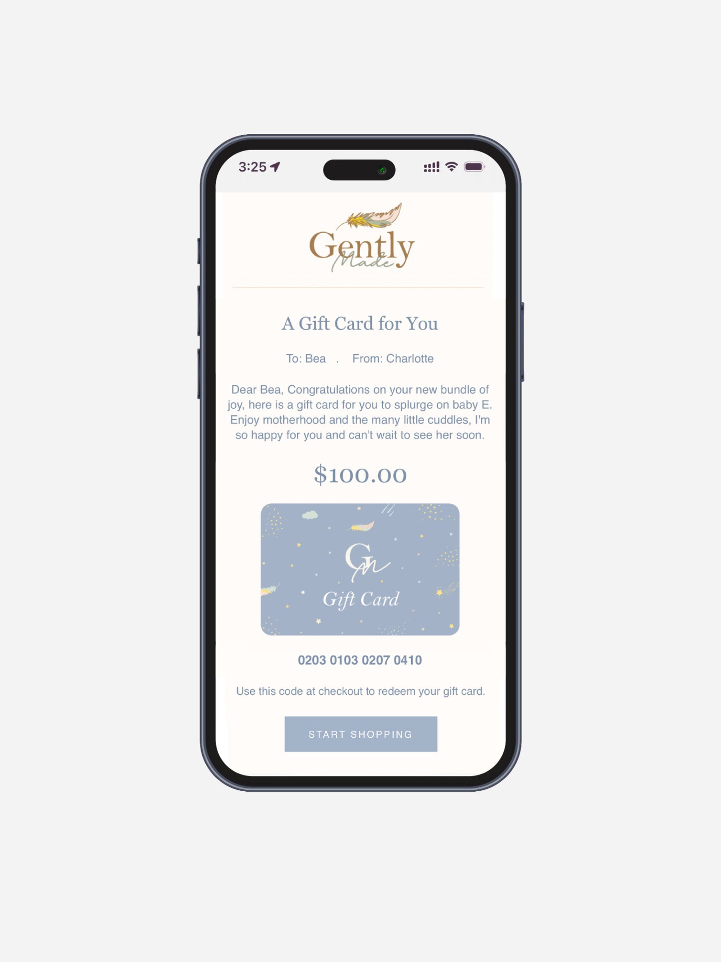 Gently Made Gift Card