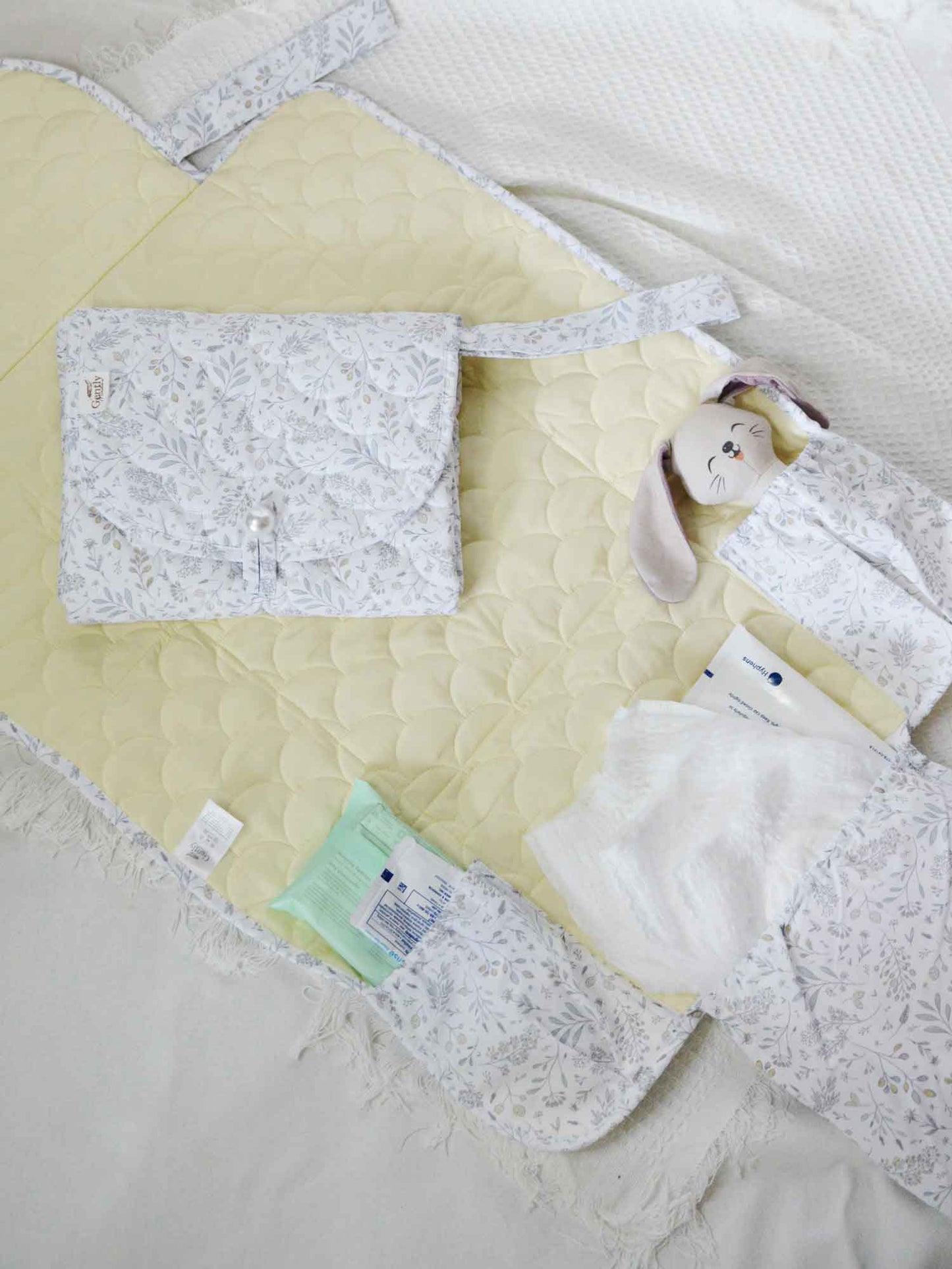 Portable Changing Mat - Garden Notes
