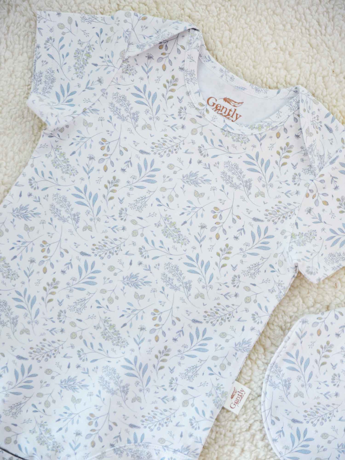 Organic Cotton Onesie - Garden Notes