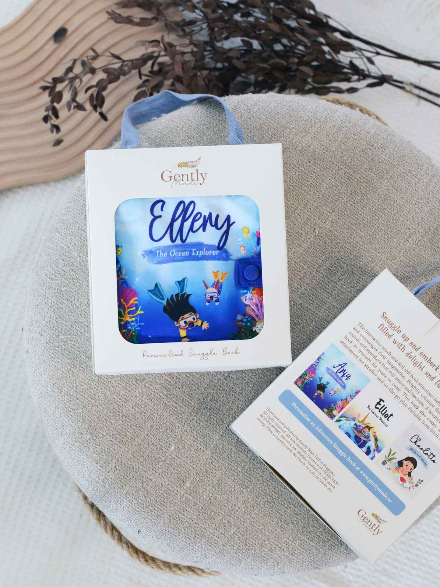 12-Page Snuggle Book Gift Set for Newborn - Milk