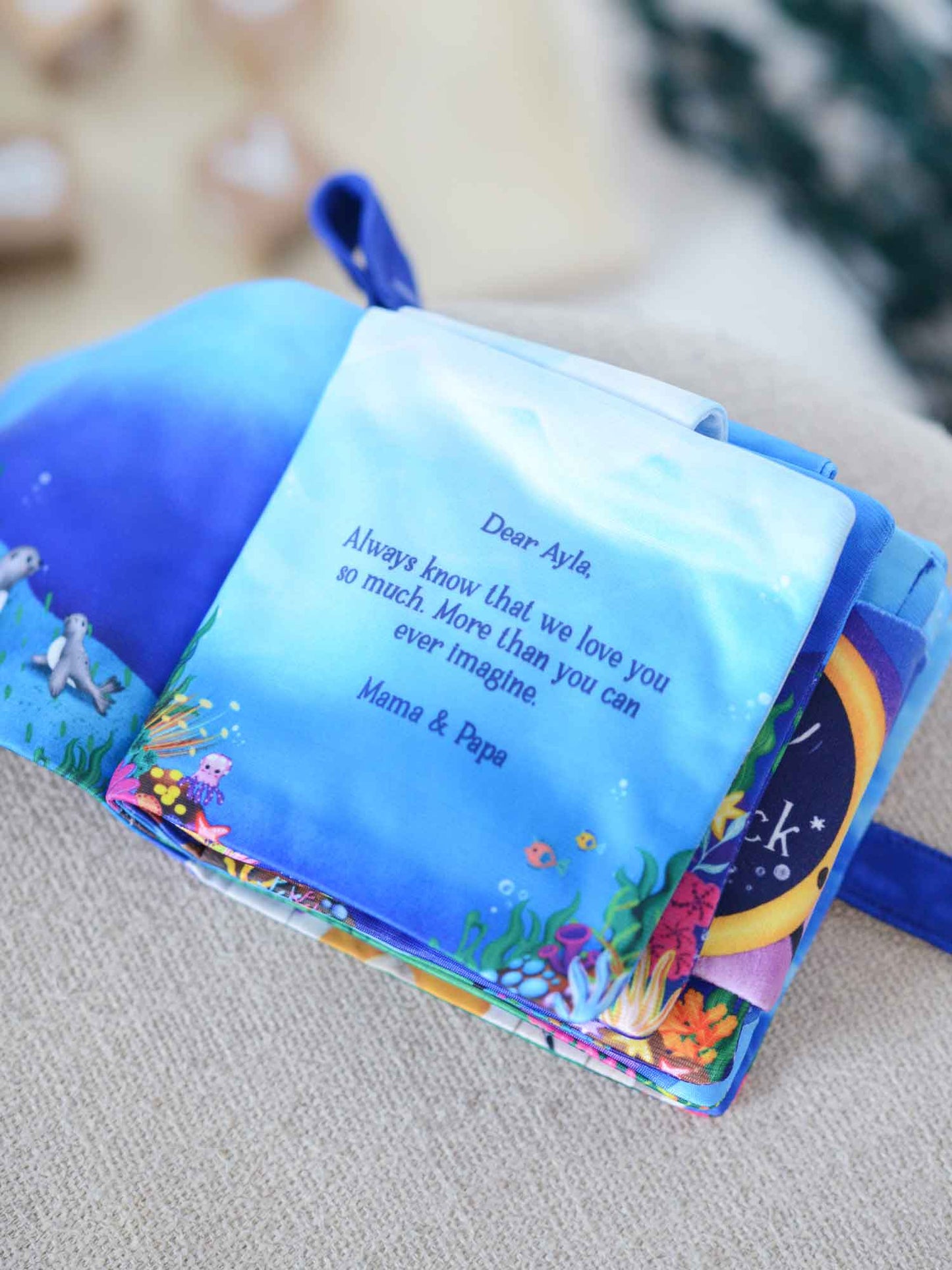 Ocean Explorer Snuggle Book with Message Dedication (14-Page)