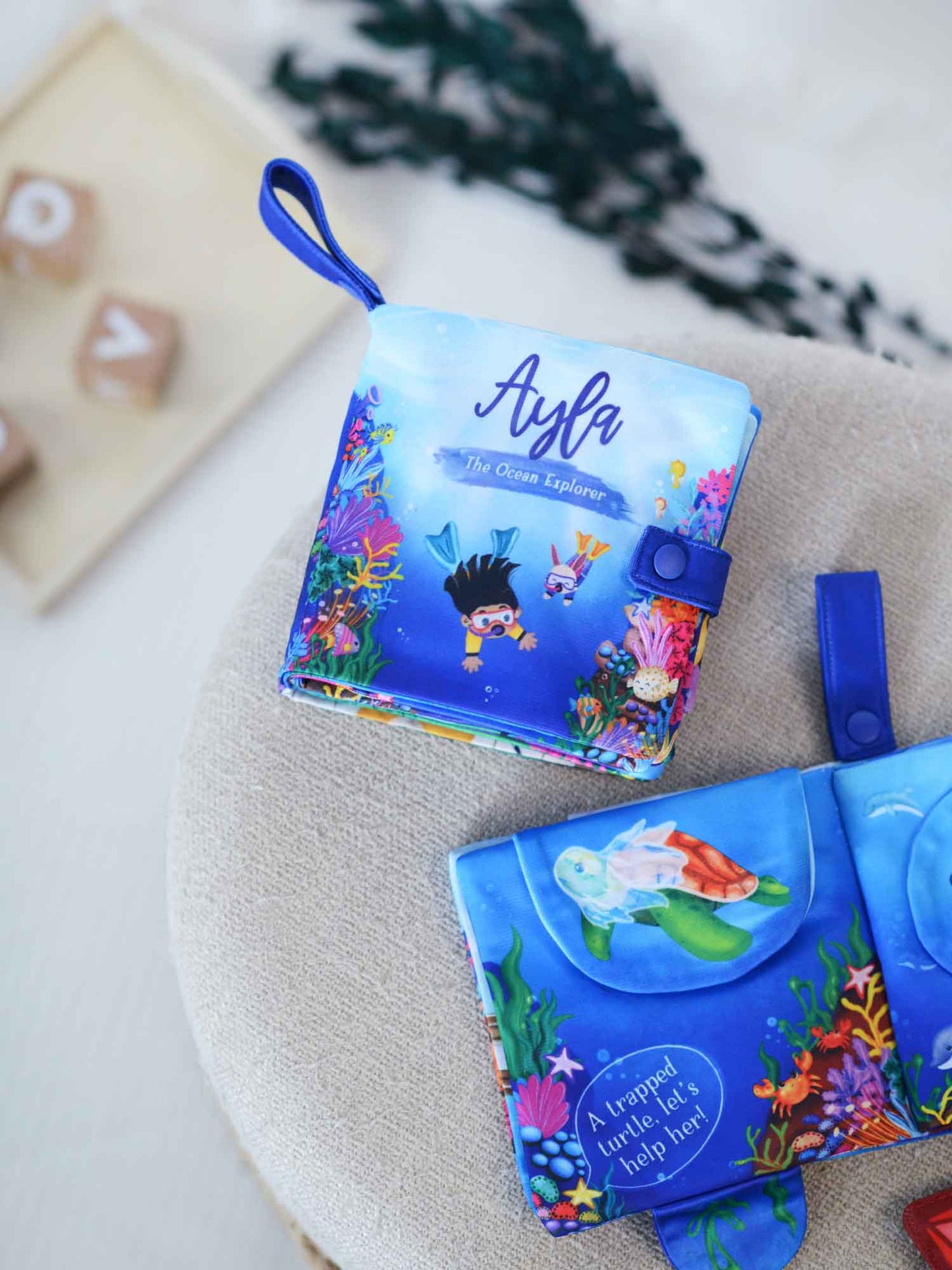 Ocean Explorer Snuggle Book with Message Dedication (14-Page)