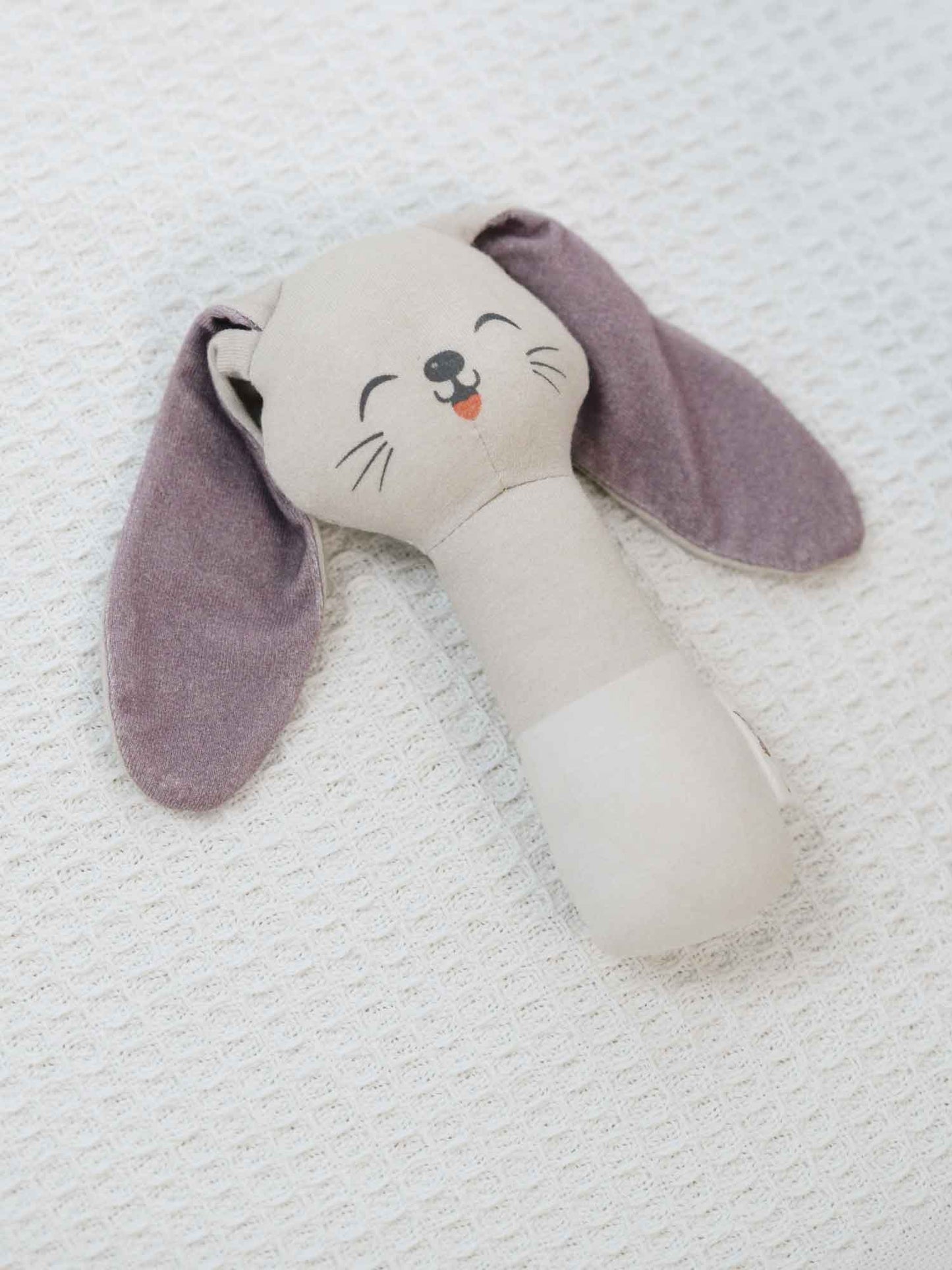 Poppy Bunny Hand Rattle, Gots