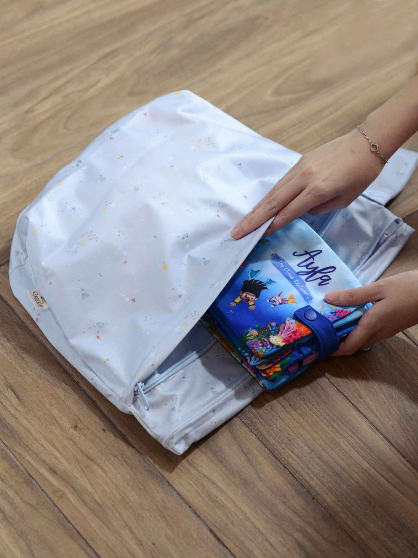 Large Double Duty Wet Bag - Sea Stories