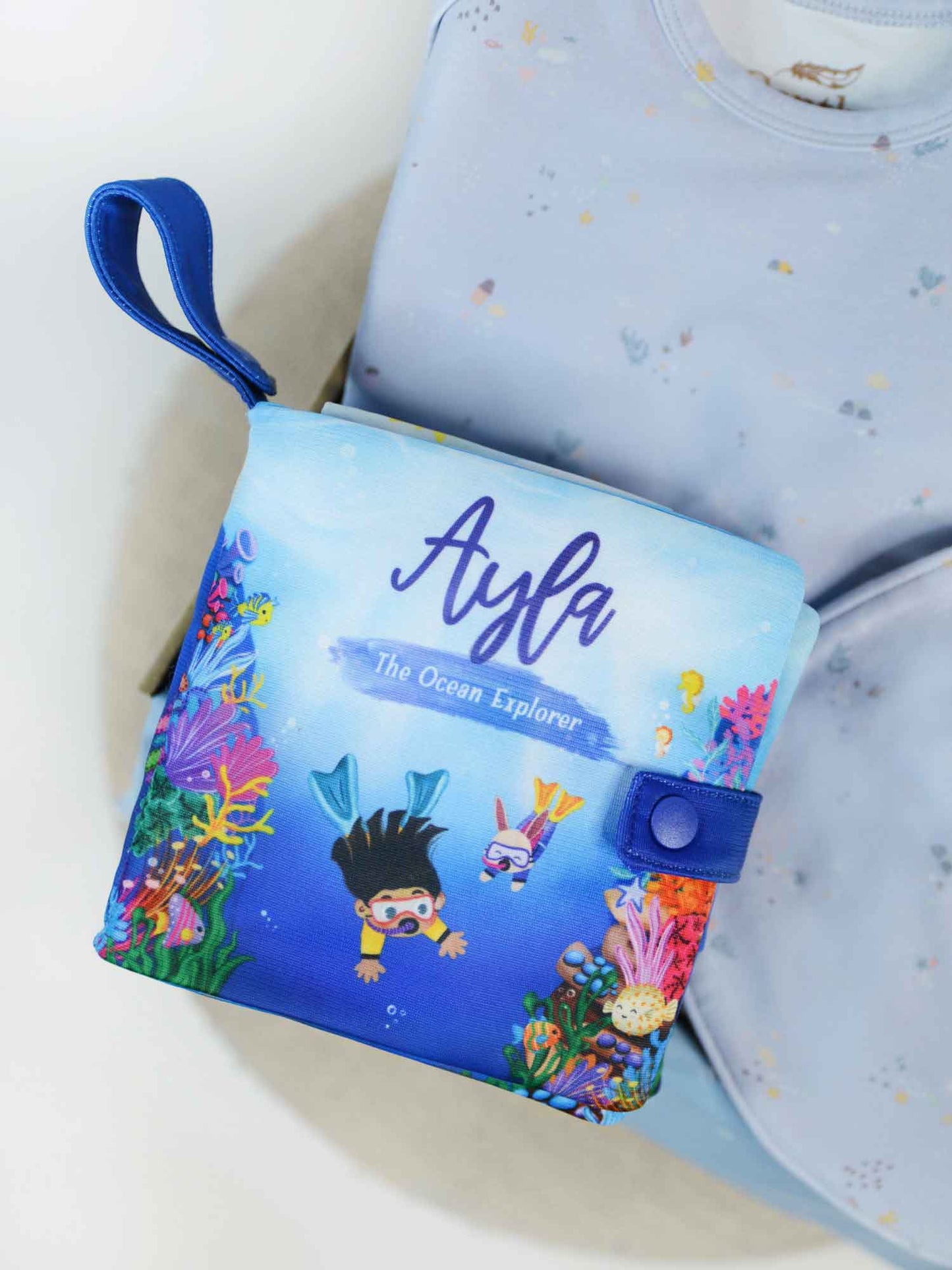 12-Page Snuggle Book Gift Set for Baby - Sea Stories