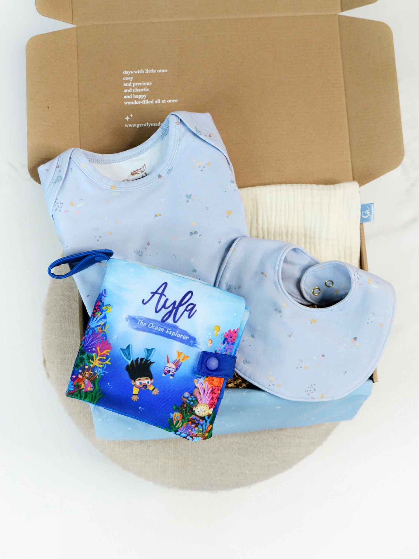12-Page Snuggle Book Gift Set for Baby - Sea Stories