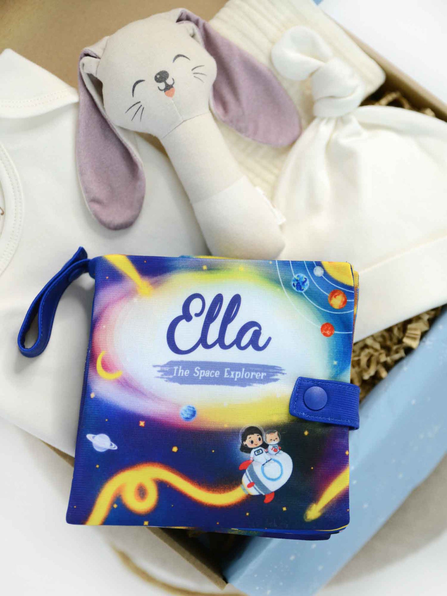 12-Page Snuggle Book Gift Set for Newborn - Milk