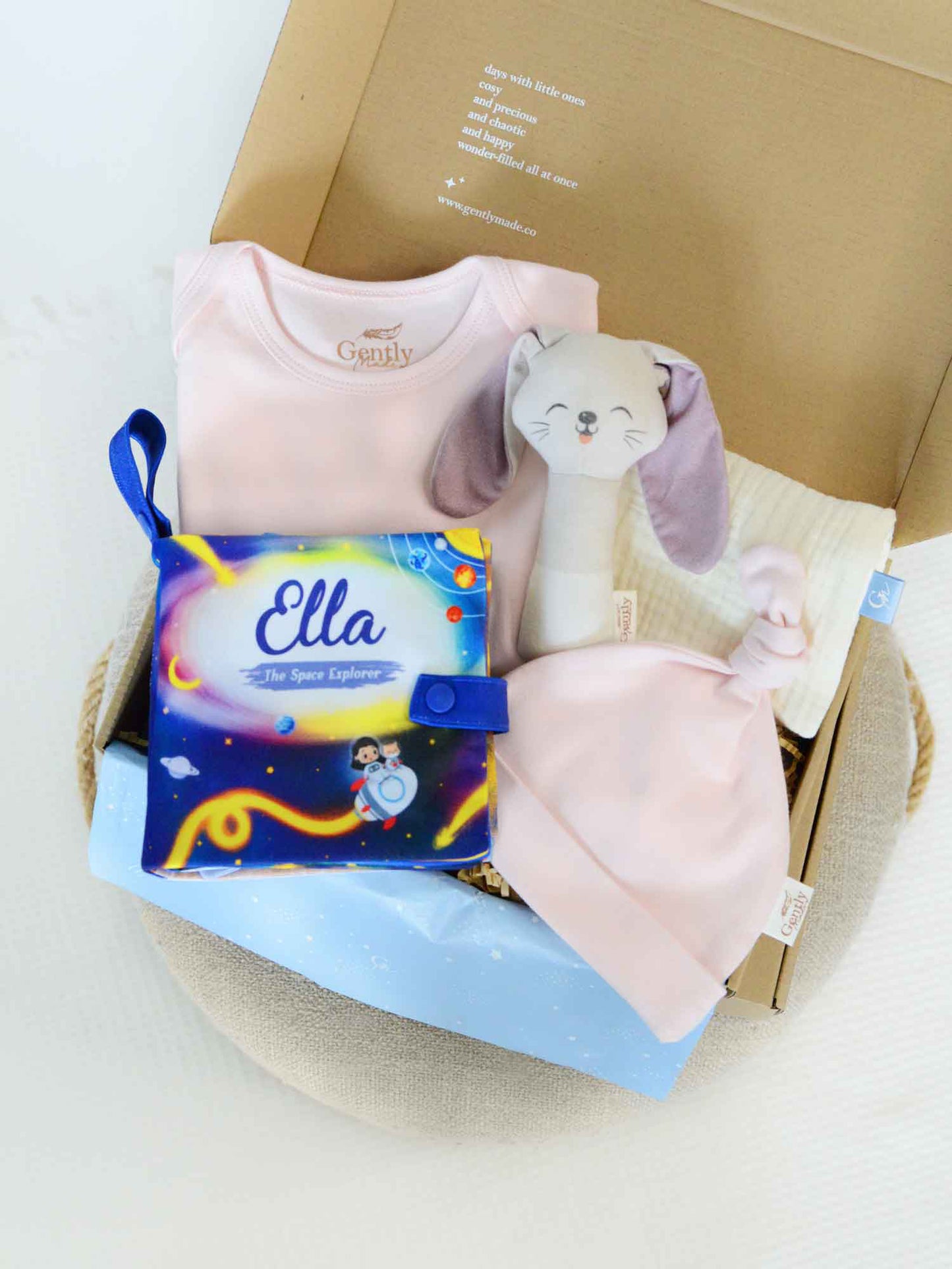 12-Page Snuggle Book Gift Set for Newborn - Pink