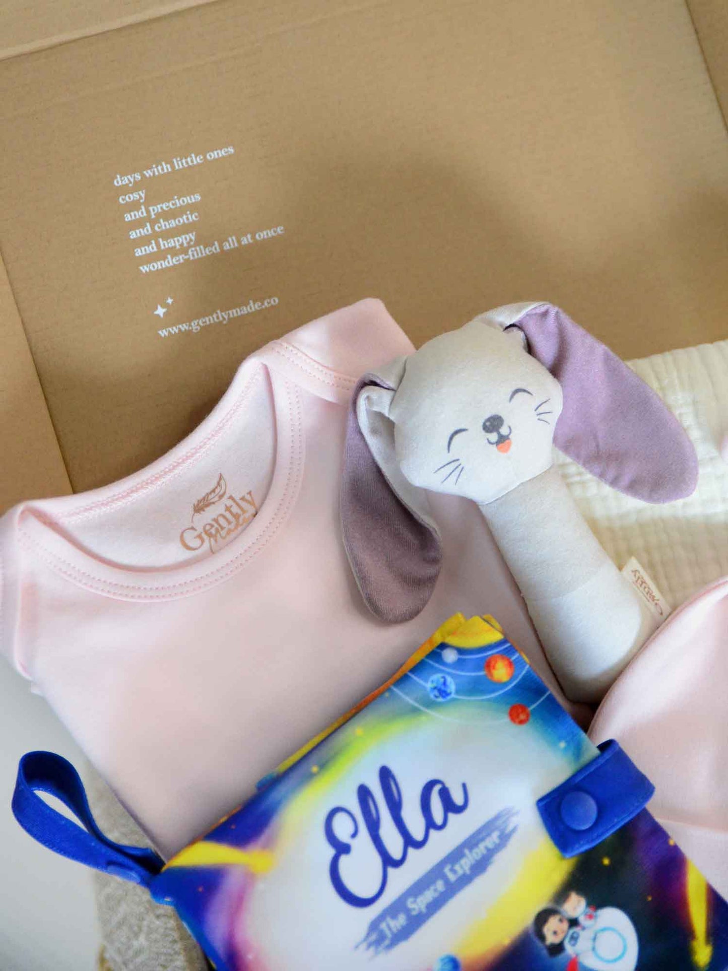 12-Page Snuggle Book Gift Set for Newborn - Pink