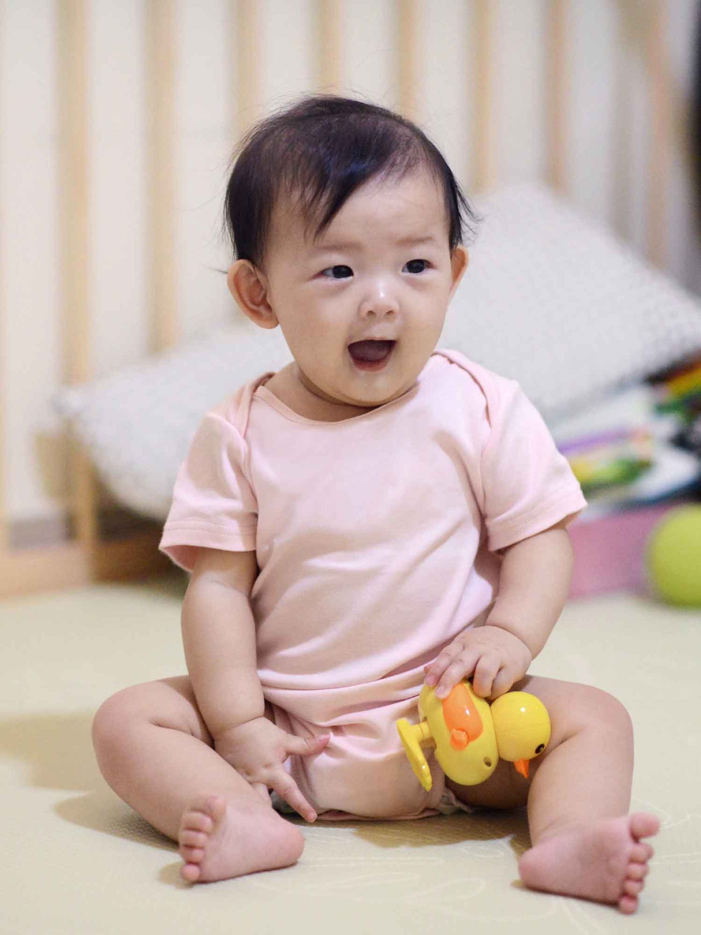 2 Pack Organic Cotton Onesies - Pink + Milk