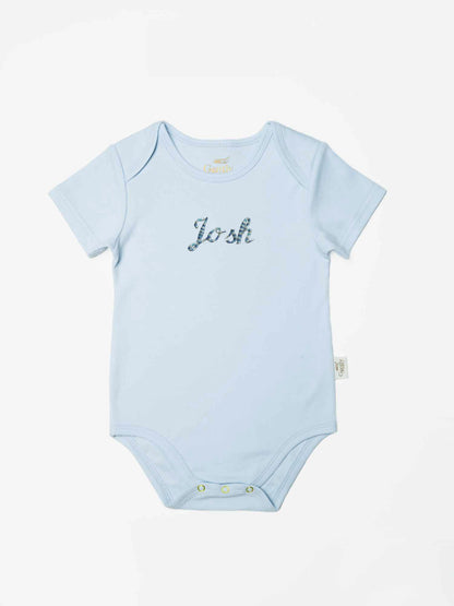 Personalised Embroidered Gift Set for Newborn - Blue