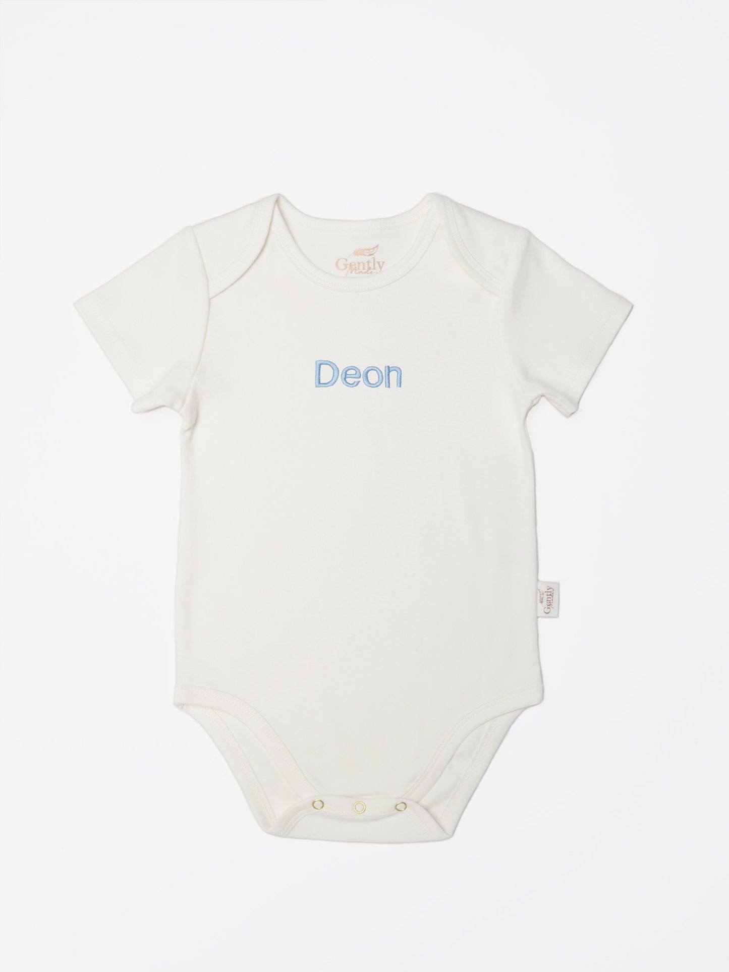 Personalised Embroidered Organic Cotton Onesie - Milk