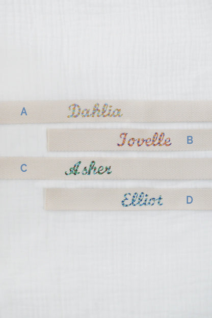 Personalised Embroidered Organic Cotton Onesie - Milk